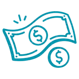 Cash dollar sign icon